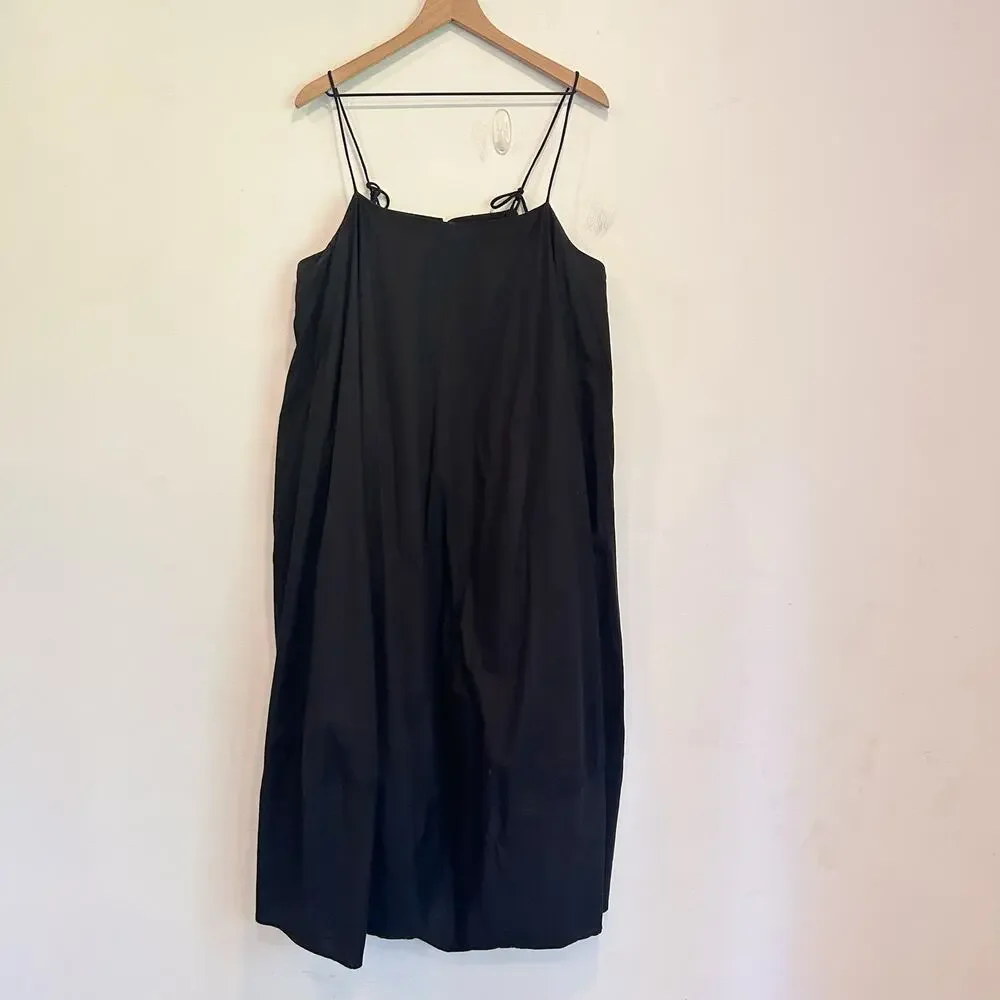Free People Struttin Oversized Midi Dress Black Size L - Picture 4 of 8